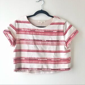 Paper Crown Lauren Conrad Fiesta Striped Crop Top